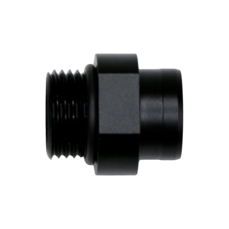 DeatschWerks - DeatschWerks 8AN ORB to S387 Pre-Filter Sock Adapter - Anodized Matte Black - Demon Performance