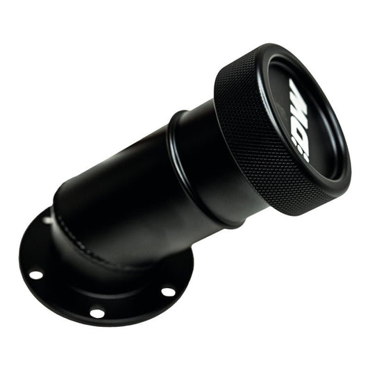 DeatschWerks - DeatschWerks Angled Filler Neck w/Cap - Matte Black - Demon Performance
