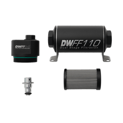 DeatschWerks - DeatschWerks DWFFR - X 110mm Billet Fuel Filter Regulator - 10 Micron - Demon Performance