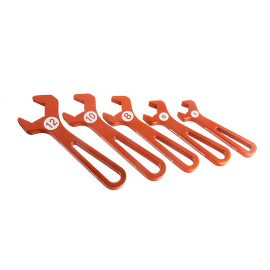 DeatschWerks - DeatschWerks T6061 AN Hose End Wrench Set (Sizes 4, 6, 8, 10,12) - Demon Performance