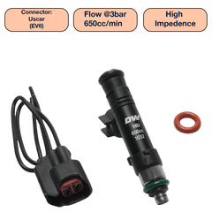 DeatschWerks - DeatschWerks Universal 650cc Single Fuel Injector / 60mm Length / 14mm O-Ring Seals - Demon Performance