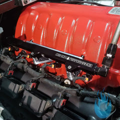 Demon Performance - Demon Performance Fuel Rail Bracket Adapters for Edelbrock 3rd Gen Hemi Intake Manifold - Demon Performance