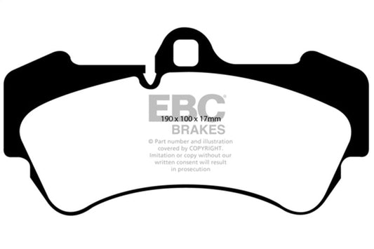 EBC - EBC 04 - 07 Porsche Cayenne 3.2 Yellowstuff Front Brake Pads - Demon Performance