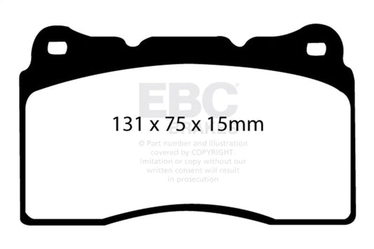 EBC - EBC 04 - 08 Acura TL 3.2 (Manual)(Brembo) Redstuff Front Brake Pads - Demon Performance