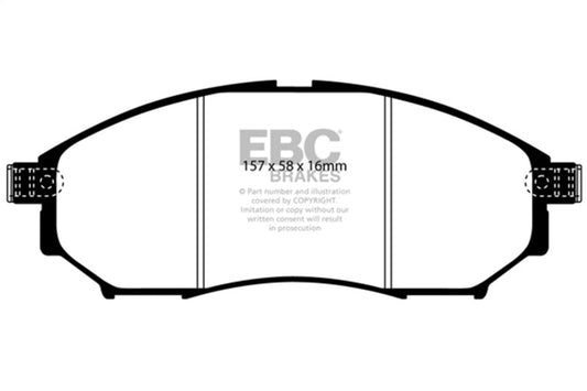 EBC - EBC 05 - 08 Infiniti G35 3.5 2WD Bluestuff Front Brake Pads - Demon Performance
