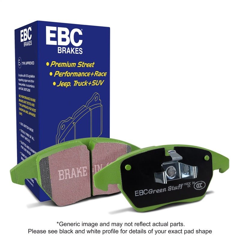 EBC - EBC 06 - 07 Infiniti QX56 5.6 (Akebono) Greenstuff Front Brake Pads - Demon Performance