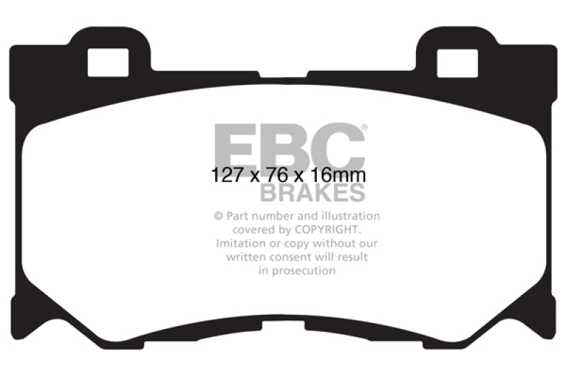 EBC - EBC 08 - 13 Infiniti FX50 5.0 Redstuff Front Brake Pads - Demon Performance