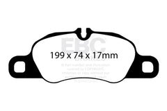 EBC - EBC 09 - 12 Porsche 911 (997) (Cast Iron Rotor only) 3.6 Carrera 2 Yellowstuff Front Brake Pads - Demon Performance