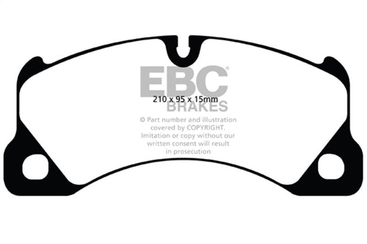 EBC - EBC 10+ Porsche Cayenne 3.0 Supercharged Hybrid Bluestuff Front Brake Pads - Demon Performance