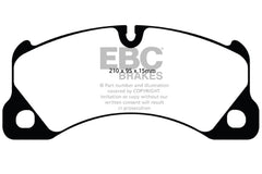 EBC - EBC 10+ Porsche Cayenne 3.0 Supercharged Hybrid Yellowstuff Front Brake Pads - Demon Performance