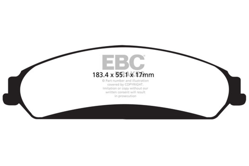EBC - EBC 11+ Chrysler 300C 5.7 Yellowstuff Front Brake Pads - Demon Performance