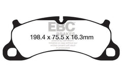 EBC - EBC 12 - 15 Porsche 911 (991) (Cast Iron Rotor only) 3.8 Carrera S Yellowstuff Front Brake Pads - Demon Performance