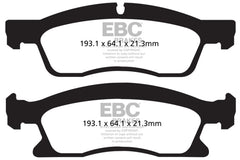 EBC - EBC 13+ Dodge Durango 5.7 Greenstuff Front Brake Pads - Demon Performance