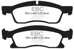 EBC - EBC 13+ Dodge Durango 5.7 Yellowstuff Front Brake Pads - Demon Performance