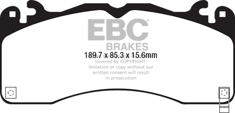 EBC - EBC 15 - 23 Ford Mustang 5.0L (Gen 6) Redstuff Front Brake Pads - Demon Performance