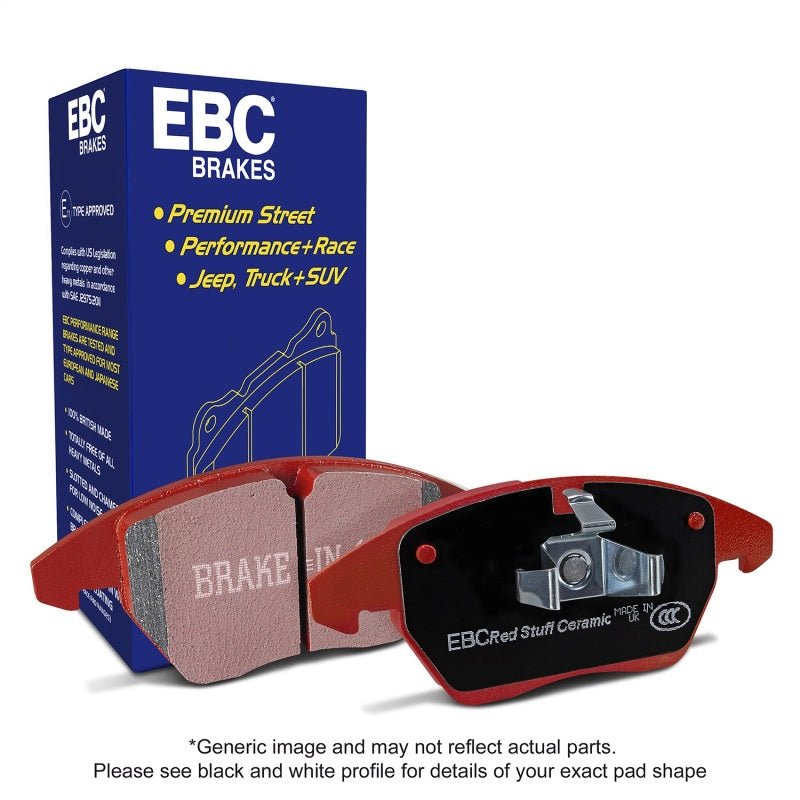 EBC - EBC 15+ Cadillac CTS 3.6 Twin Turbo Redstuff Rear Brake Pads - Demon Performance