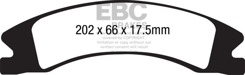 EBC - EBC 15+ Cadillac Escalade Ext/Esv 6.2 2WD Extra Duty Front Brake Pads - Demon Performance