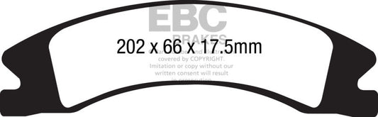 EBC - EBC 15+ Cadillac Escalade Ext/Esv 6.2 2WD Greenstuff Front Brake Pads - Demon Performance