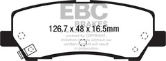 EBC - EBC 15+ Ford Mustang 2.3 Turbo Redstuff Rear Brake Pads - Demon Performance