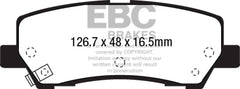 EBC - EBC 15+ Ford Mustang 2.3 Turbo Yellowstuff Rear Brake Pads - Demon Performance