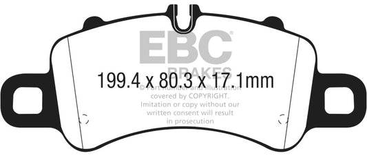 EBC - EBC 17 - 18 Porsche 718 Boxster 2.5L Redstuff Front Brake Pads - Demon Performance