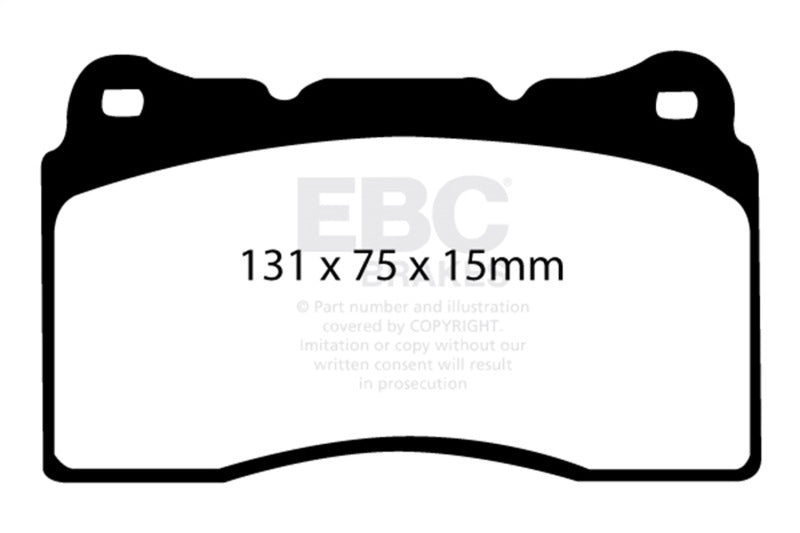 EBC - EBC 17 - 21 Honda Civic Type - R (FK8) Bluestuff Front Brake Pads - Demon Performance