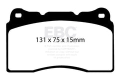 EBC - EBC 17 - 21 Honda Civic Type - R (FK8) Bluestuff Front Brake Pads - Demon Performance