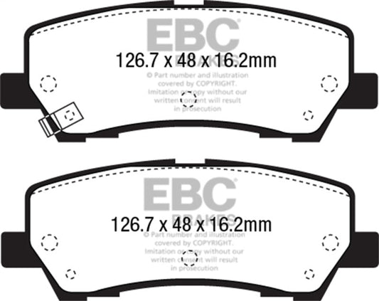 EBC - EBC 2015+ Ford Mustang 5.0L (w/Performance Package) Bluestuff Rear Brake Pads - Demon Performance