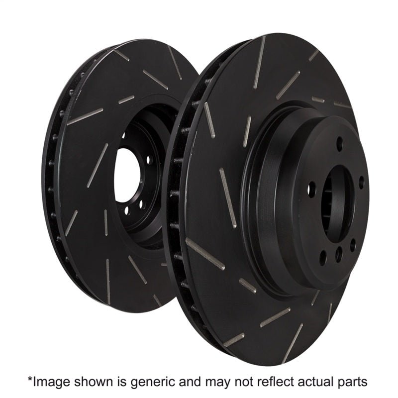 EBC - EBC 2015+ Ford Mustang (6th Gen) 2.3L Turbo (Performance Package) USR Slotted Front Rotors - Demon Performance