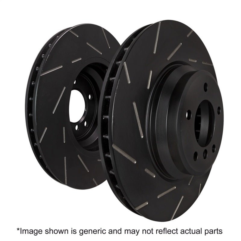 EBC - EBC 2015+ Ford Mustang (6th Gen) 2.3L Turbo (Performance Package) USR Slotted Front Rotors - Demon Performance