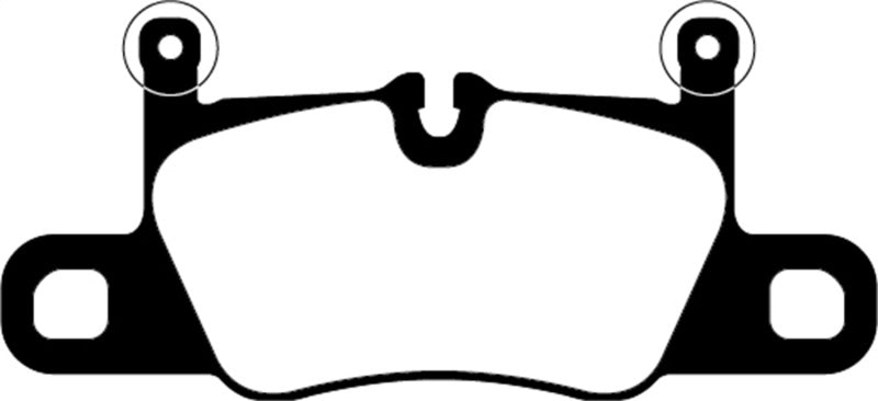 EBC - EBC 2016+ Porsche 911 (991/2 w/Cast Iron Rotors) 3.0TT Carrera Yellowstuff Rear Brake Pads - Demon Performance