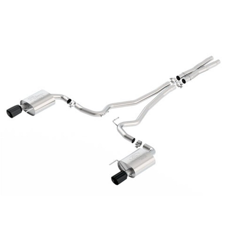 Ford Racing - Ford Racing 2015 Mustang 5.0L Touring Cat - Back Exhaust System Chrome (No Drop Ship) - Demon Performance