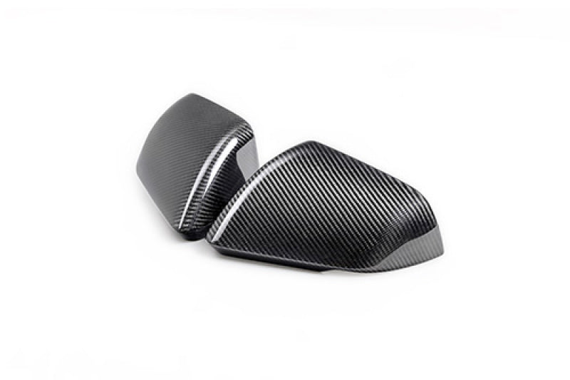 Ford Racing - Ford Racing 24 - 25 Mustang (w/Integrated Turn Signals) Carbon Fiber Mirror Skull Caps - Gloss - Demon Performance