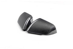 Ford Racing - Ford Racing 24 - 25 Mustang (w/Integrated Turn Signals) Carbon Fiber Mirror Skull Caps - Gloss - Demon Performance