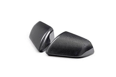 Ford Racing - Ford Racing 24 - 25 Mustang (w/o Turn Signals) Carbon Fiber Mirror Skull Caps - Gloss - Demon Performance