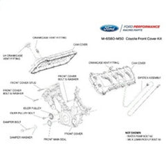 Ford Racing - Ford Racing 5.0L Coyote Timing/Front Cover and Cam Cover KIT - Demon Performance