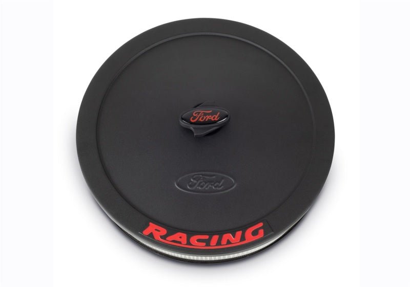 Ford Racing - Ford Racing Air Cleaner Kit - Black Crinkle Finish w/ Red Emblem - Demon Performance