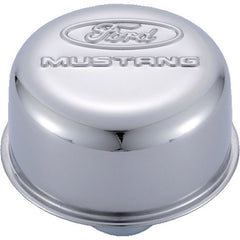 Ford Racing - Ford Racing Chrome Breather Cap w/ Ford Mustang Logo - Demon Performance