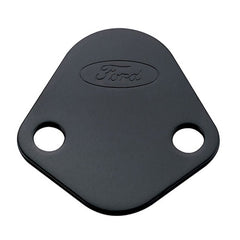 Ford Racing - Ford Racing Fuel Pump Block Off Plate - Black Crinkle Finish w/ Ford Oval - Demon Performance