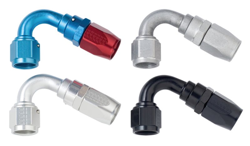 Fragola - Fragola - 10AN x 120 Degree Power Flow Hose End - Black - Demon Performance