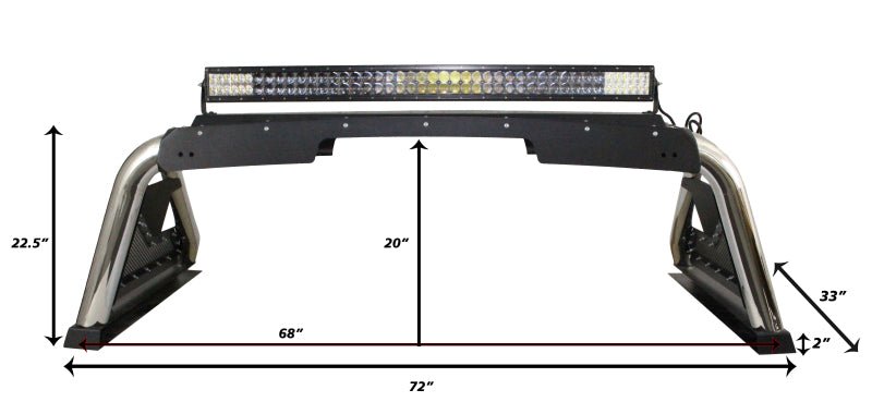 Go Rhino - Go Rhino 07 - 20 Toyota Tundra Sport Bar 2.0 (Full Size) - Tex Blk - Demon Performance
