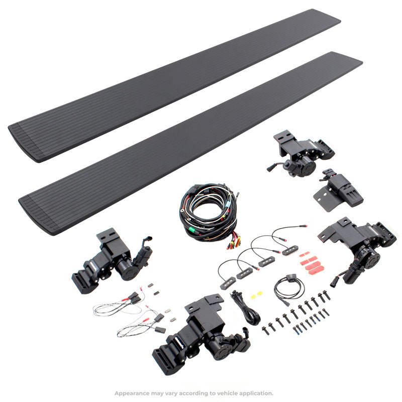 Go Rhino - Go Rhino 11 - 18 Ram 1500 CC / 09 - 10 Ram 1500 CC 4dr E - BOARD E1 Electric Running Board Kit - Tex. Blk - Demon Performance
