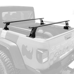 Go Rhino - Go Rhino 15 - 22 Ford F - 150 / 07 - 21 Toy. Tundra XRS Cross Bars Kit - Tex Blk (Attch Tonneau Cvr T - Trk) - Demon Performance