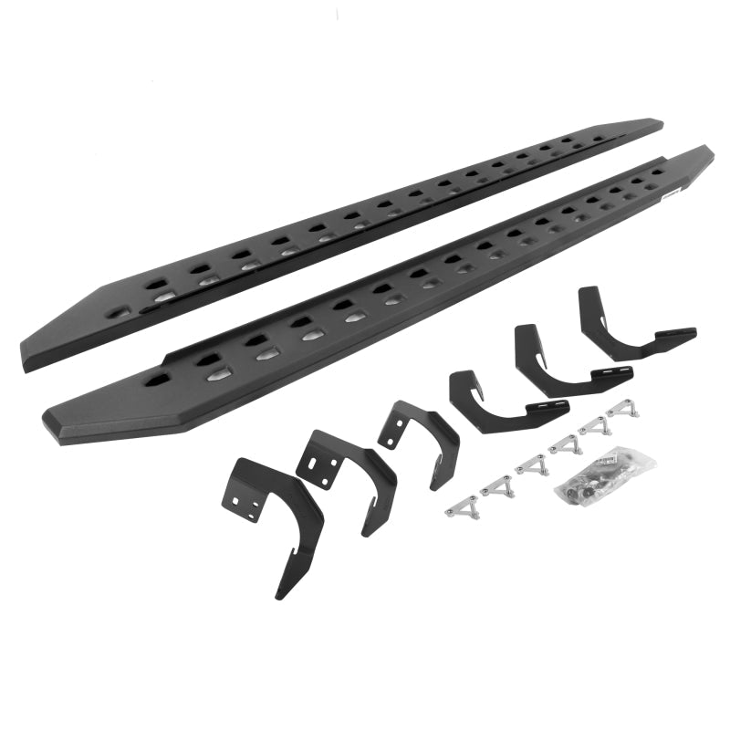 Go Rhino - Go Rhino 15 - 22 Ram 1500 CC 4DR (Clssc Bdy) RB20 Slim Running Boards Kit (Incl. Brackets) - Tex. Blk - Demon Performance