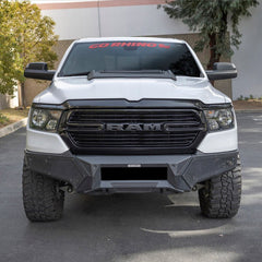 Go Rhino - Go Rhino 19 - 24 Ram 1500 (Excl. Rebel/Warlock/TRX) Element FR Bumper w/Fixed Lgt Bar Mount - Tex. Blk - Demon Performance