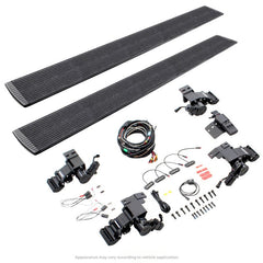 Go Rhino - Go Rhino 19 - 24 Ram 1500 Quad Cab 4dr E1 Electric Running Board Kit (No Drill) - Bedliner Coating - Demon Performance