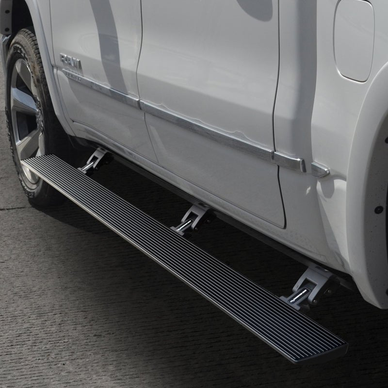 Go Rhino - Go Rhino 19 - 24 Ram 1500 Quad Cab 4dr E1 Electric Running Board Kit (No Drill) - Tex. Blk - Demon Performance