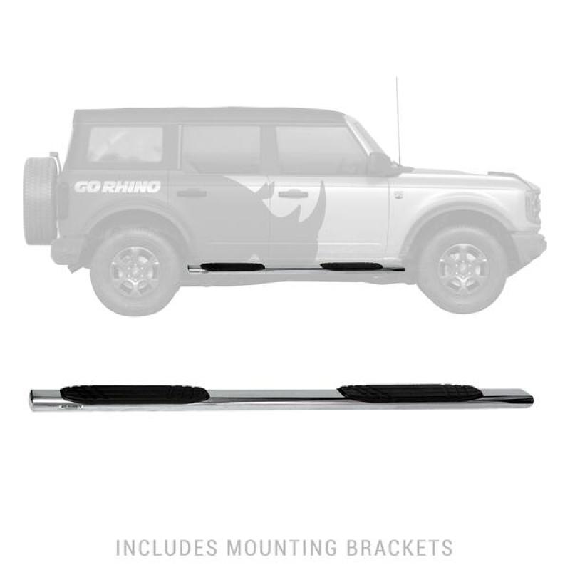 Go Rhino - Go Rhino 4in OE Xtreme SideSteps - Stainless Steel - 71in - Demon Performance