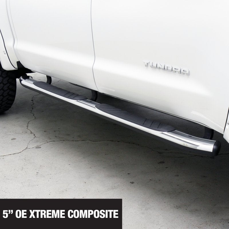 Go Rhino - Go Rhino 5in OE Xtreme Composite SideSteps - Chrome - 80in - Demon Performance