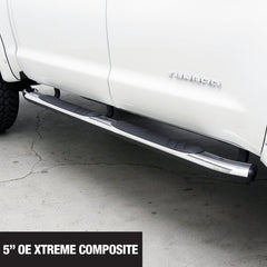 Go Rhino - Go Rhino 5in OE Xtreme Composite SideSteps - Chrome - 80in - Demon Performance